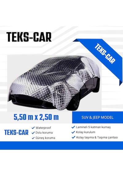 Suv Model Uyumlu Universal Dolu - Kar Ve Güneş Koruyucu Oto Brandası 5,50m - 2,50m