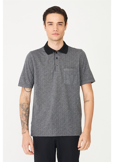 Siyah Polo Yaka T-shirt Siyah
