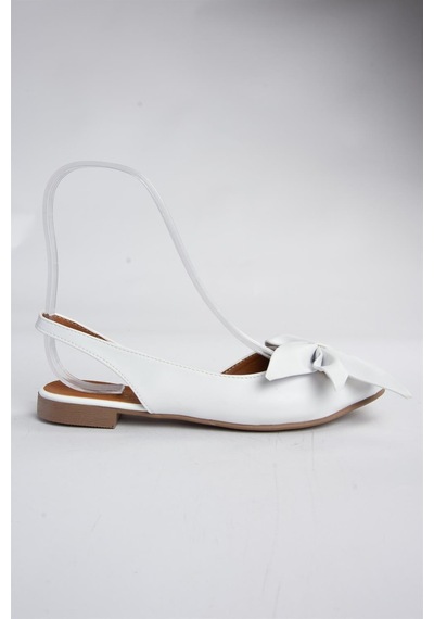 Fox Shoes Beyaz Kadın Babet H726809009 Beyaz