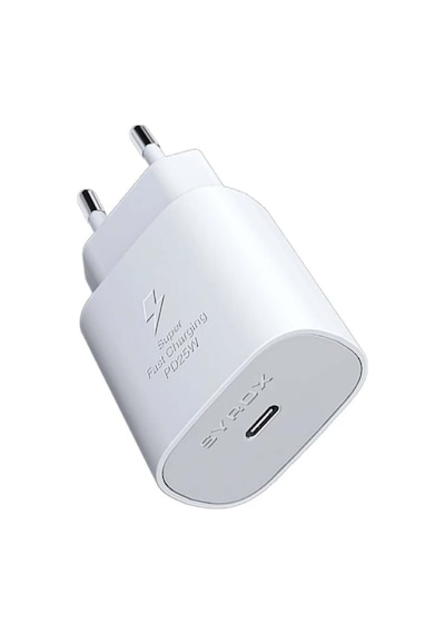 Samsung Uyumlu Qc3.0 Pd 25w Hızlı Şarj Aleti Type-c To Type-c Kablo Set Beyaz Yerli Üretim