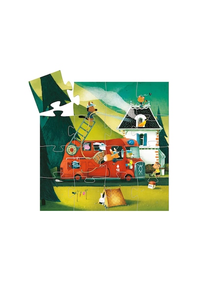 Dekoratif Puzzle 16 Parça The Fire Truck Dj0 Standart