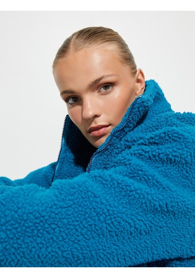 Koton Oversize Outdoor Mont Dik Yaka Cepli Fermuarlı Mavi 4wak00358ew 4WAK00358EW637 Mavi Koton Oversize Outdoor Mont Dik Yaka Cepli Fermuarlı Mavi 4wak00358ew 4WAK00358EW637 Mavi