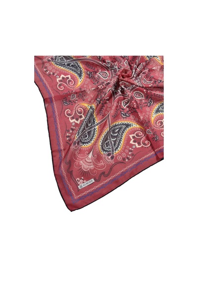 Mim Eşarp - Akmoda Soft Pamuk Eşarp - Kırmızı 90x90 Cm