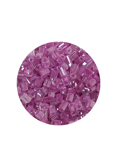 Kesme Cam Boncuk 2mm - 60 Gram - Şeffaf Eflatun - Bnc359