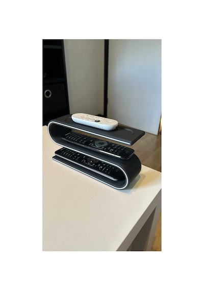 Modern Tasarım 3 Bölmeli Çok Amaçlı Tv Kumandalık Siyah Düzenleyici Organizer 25x13x6.5 Cm