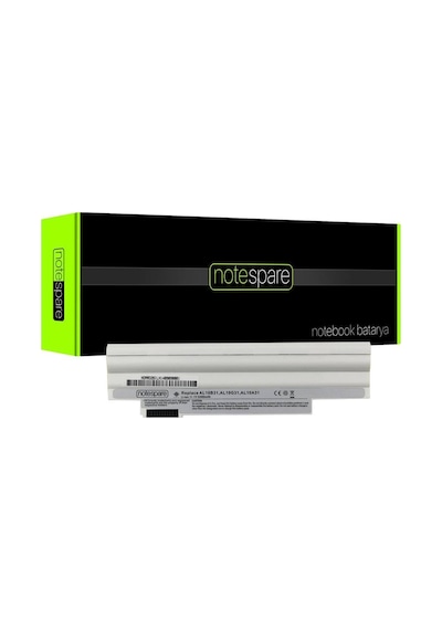 Acer İle Uyumlu Aspire One D260-2203, D260-2207, D260-2344 Notebook Batarya Pil Beyaz