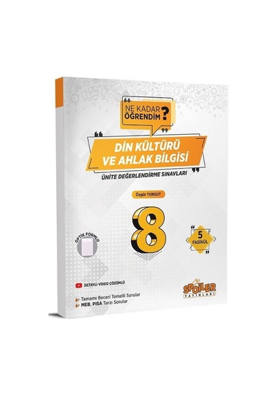 8 Uds Ne Kadar Öğrendim Dın Kultürü ve Ahlak Bilgisi