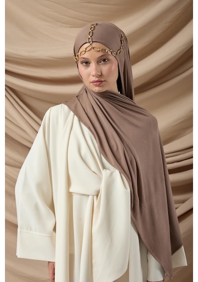 Silk Home Premium Penye Şal 65002-09 Koyu Vizon Çok Renkli