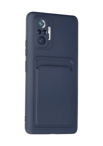 Xiaomi Redmi Note 10 Pro Uyumlu Kılıf Kelvin Kartvizitli Silikon - Lacivert