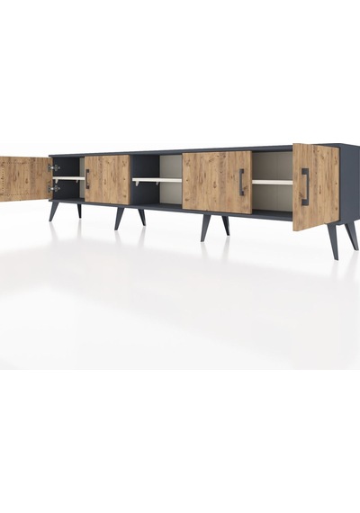Arges Tv Ünitesi 3 Raflı 4 Kapaklı 220x30x51 Antrasit-çam/aytaşı Atlas Çam/aytası - Antrasıt Arges Tv Ünitesi 3 Raflı 4 Kapaklı 220x30x51 Antrasit-çam/aytaşı Atlas Çam/aytası - Antrasıt