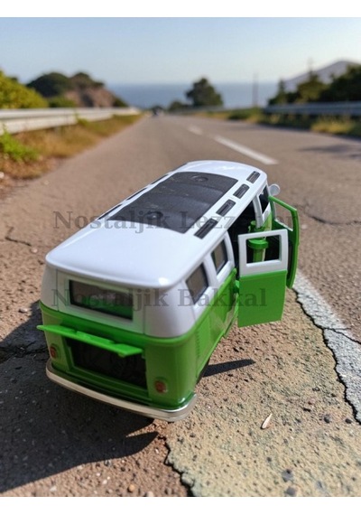 Nostaljik Yeşil Sesli Ve Işıklı Volkswagen Type 2 Camper Van 1/36 Ölçek Metal Çek Bırak Kapılar Açılır Model Araba Çok Renkli Nostaljik Yeşil Sesli Ve Işıklı Volkswagen Type 2 Camper Van 1/36 Ölçek Metal Çek Bırak Kapılar Açılır Model Araba Çok Renkli