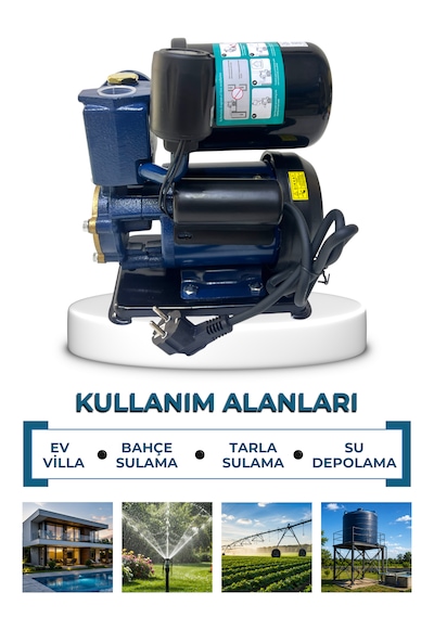 Kendinden Hidroforlu Güneş Enerjisi Basınç Arttırıcı Sıcak Soğuk Su Hidroforu Pompa Hazır Set