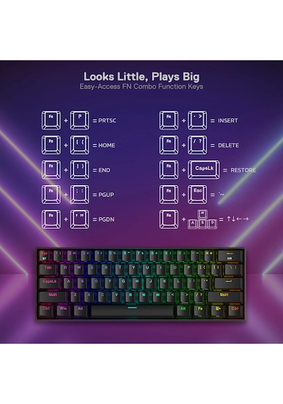 Redragon K530 Pro Brown Switch Türkçe Kablosuz Mekanik Klavye