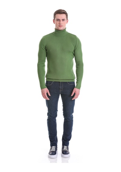 Hatemoğlu Yeşil Slim Fit Fitilli Balıkçı Yaka Yünlü Triko Kazak 34232023a0 Yeşil Hatemoğlu Yeşil Slim Fit Fitilli Balıkçı Yaka Yünlü Triko Kazak 34232023a0 Yeşil