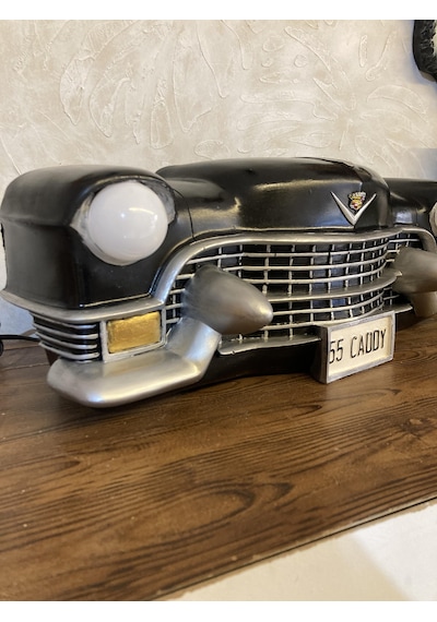 Işıklı Cadillac Duvar Obje Araba Siyah