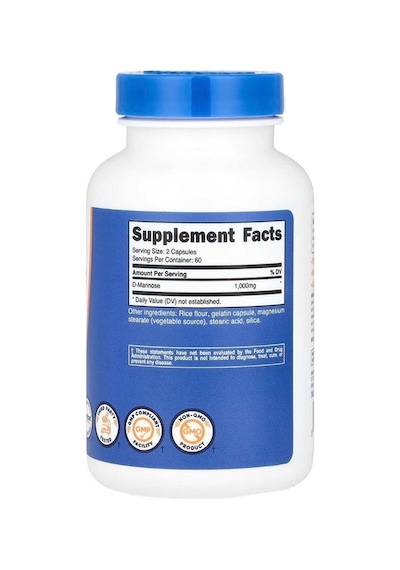 Nutricost D-mannose 1000 Mg 120 Kapsül