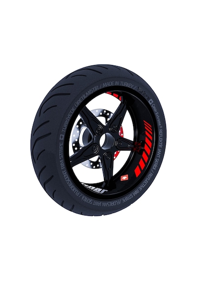 Gp Racing Bayrak Kırmızı İç Jant Şeridi Sticker Çınar Extreme