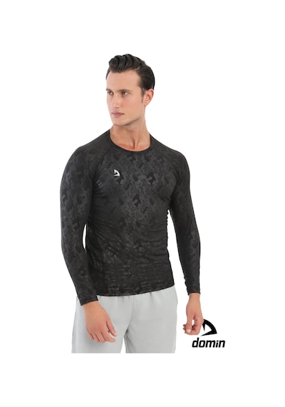 Hnc Sport Erkek Uzun Kol Compression Fitness Gym Body Tshirt Siyah Melanj
