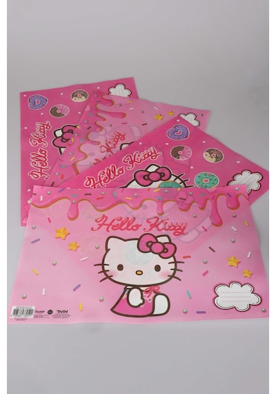 X Dekomus Lisanslı Hello Kitty 4 Adet Beslenme Örtüsü Diğer