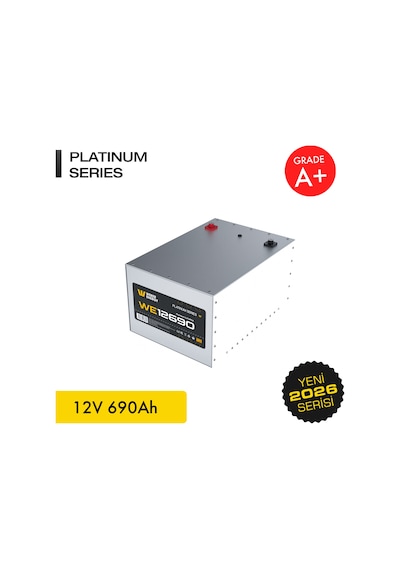 Werer Energy 12V 690Ah LiFePO4 Platinum Series Bluetooth'lu Lityum Demir Fosfat Akü
