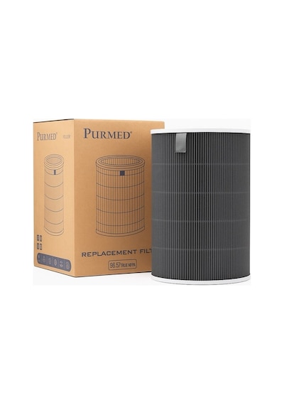 Purmed Xiaomi Mi Mijia Smart Air Purifier 6 Uyumlu Gri Hepa Filtre Yüksek Verimli, Rfıd Chip