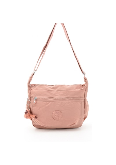 Sanmorris Unisex Su Geçirmez Buruşuk Kumaş Büyük Çapraz Çanta 3045 Pembe