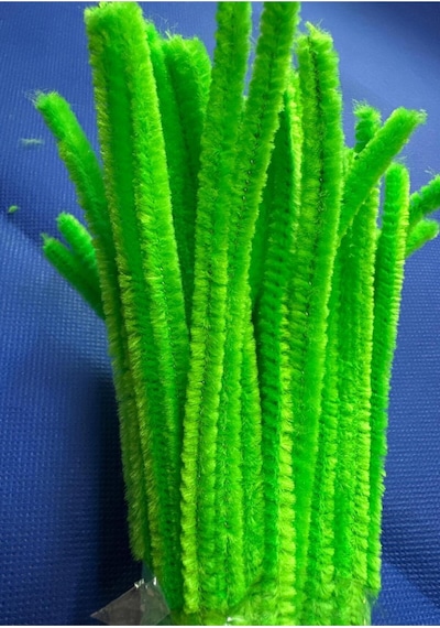 Fıstık Yeşil Şönil 30 Cm 100 Adet Chenille Stem