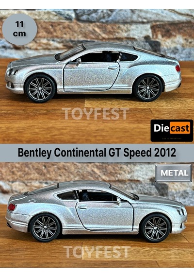 2012 Bentley Continental Gt Speed Çek Bırak Kapıları Açılabilen Metal Model Araba - Metalik 11.5 Cm