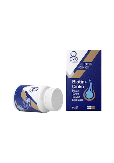 Evo Pharma Biotin Çinko Içeren Takviye Edici Gıda 30 Tablet