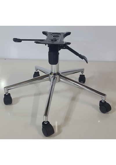 Kamusalmarket Makam Koltuğu Yıldız Ayak+Krom Piston+Çift Kollu Mekanizma