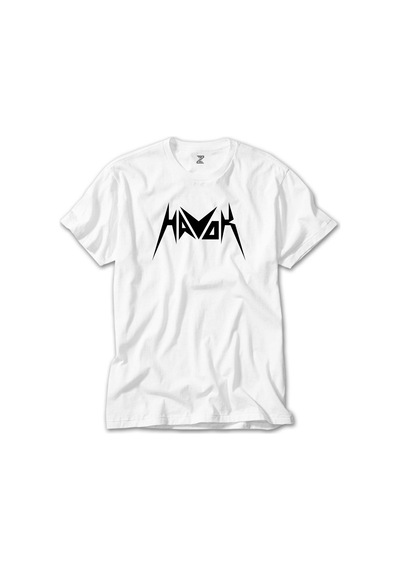 Havok Logo Beyaz Tişört