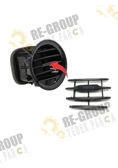 Opel Corsa D Havalandırma Muzul Izgarası Siyah 2007- 2201099 Siyah Izgara