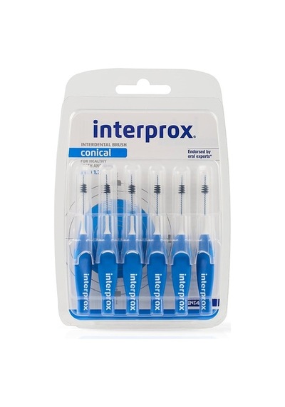 Interprox Interproximal Conical 1.7mm Arayüz Fırçası 6 Adet Mavi