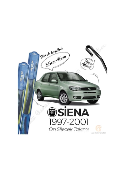 Fiat Siena Ön Silecek Takımı 1998-2002 Rbw Hibrit