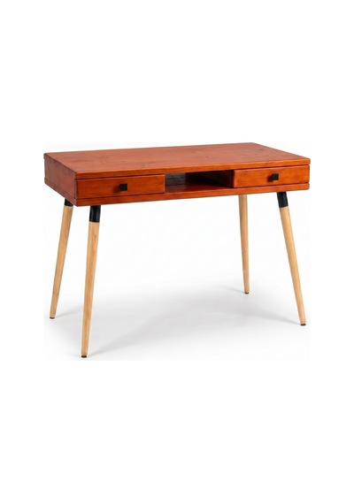 Mobenta Modest Desk: Masif Çalışma & Laptop Masası 2 Çekmece 1 Bölme - 120x60 Bk Bakır