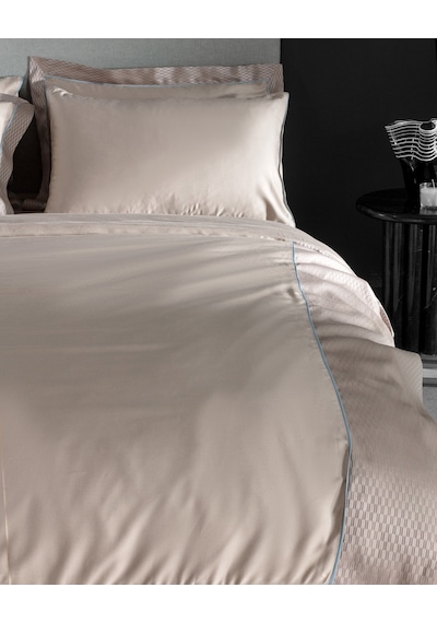 Madame Coco Calore King Size Bambu Saten Nevresim Takımı - Bej Ekru