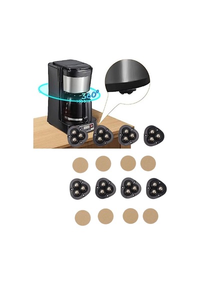 Orret Home 4 Adet Mini Mobilya Tekeri,aırfrey İçin Teker,çok Amaçlı Eşya Tekeri,yapışkanlı Çok Amaçlı Teker Diğer
