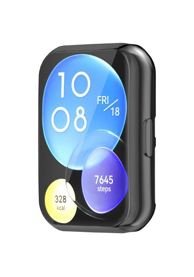 Huawei Watch Fit 2 Ardx Watch Gard 02 Koruyucu Silikon - Siyah
