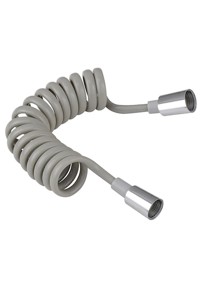 Yapıtaşı Yt274 Teleskopik Esnek Yaylı Pvc Duş Spiral Hortumu 150cm Gri Açık Gri