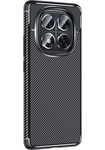 Xiaomi Poco X7 Kılıf Negro Karbon Tasarım Silikon Kılıf Siyah