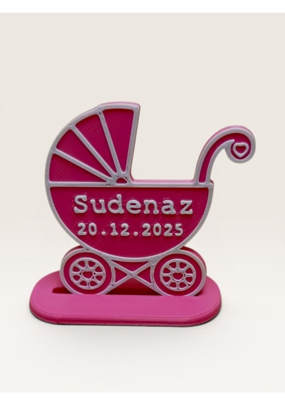 Yenidoğan -bebek Arabalı Hediyelik -pembe 20 Li