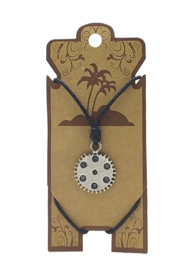 Unisex Koton İp Askılı Ve Gümüş Antik Kaplamalı Tribal Kolye - Kgkk-54 Çok REnkli
