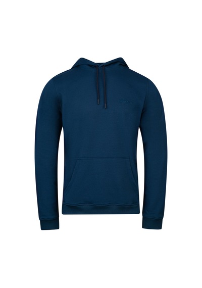 2as Oliver Erkek Kapşonlu Sıfır Yaka Sweatshirt Lacivert 001