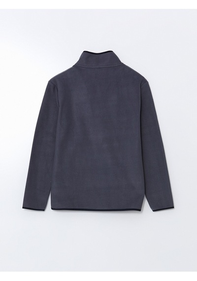 Lcw Eco Lacivert Dik Yaka Biyeli Erkek Sweatshirt