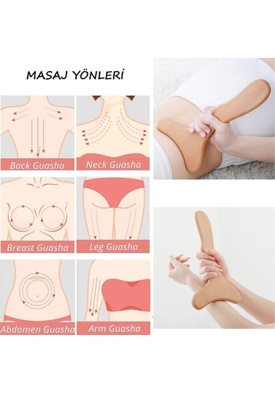 Selülit Masaj Aleti % 100 Doğal Ahşap
