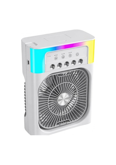 Usb Su Buharlı Masaüstü Fan Rgb Işıklı Taşınabilir Mini Serinletici
