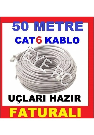 EYEPC 50 Mt 50 Metre Cat 6 Internet Kablosu Bakir Kablo