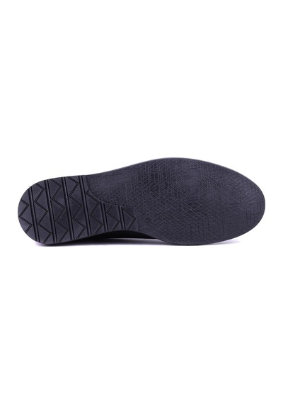 Shoetyle - Hakiki Deri Siyah Renk Günlük Erkek Ayakkabı - 900-5089-1480