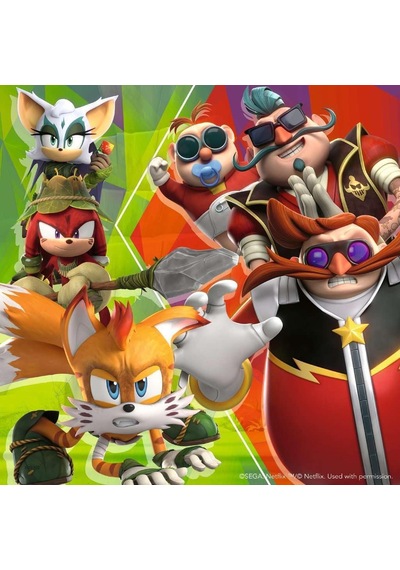 , 3x49p Puzzle Sonic, Çocuk Puzzle Standart