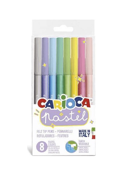 Carioca Pastel Süper Yıkanabilir 8 Li Keçeli Boya Kalemi 43032